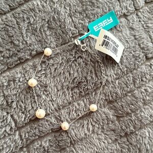 Effy Silver Bracelet with Cream Pearls